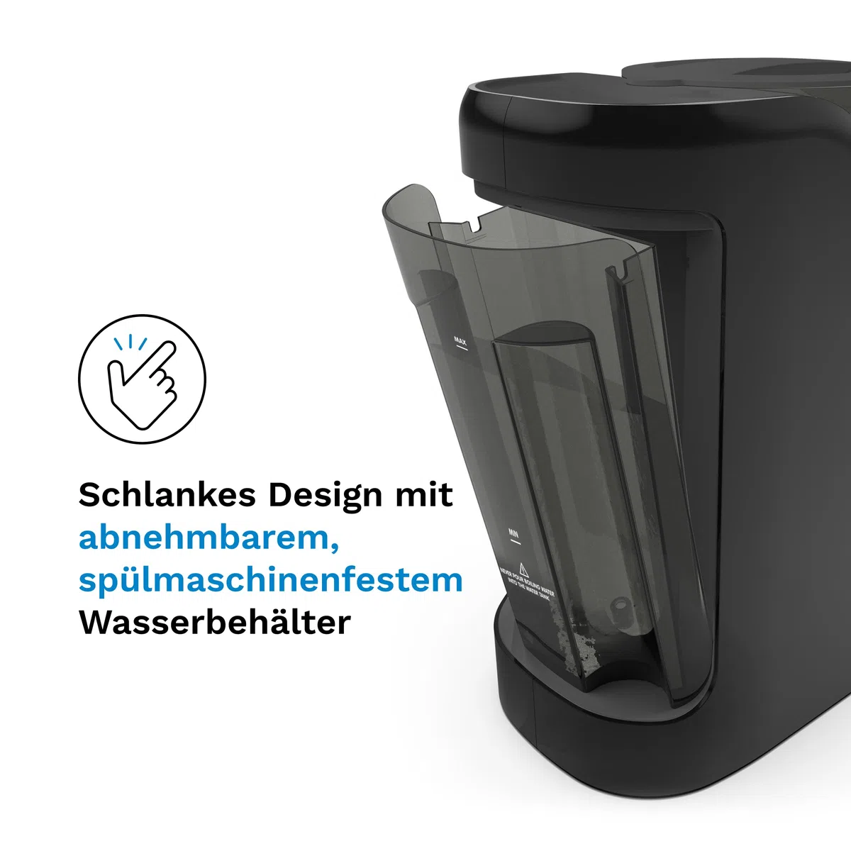 Baby Brezza Formula Pro Advanced – Automatischer Flaschenzubereiter | Mischt Milchpulver & Wasser perfekt – Mit 2 Milchpulvertrichtern (1 im Gerät, 1 extra) – 3 Temperaturen – BPA-frei – schwarz