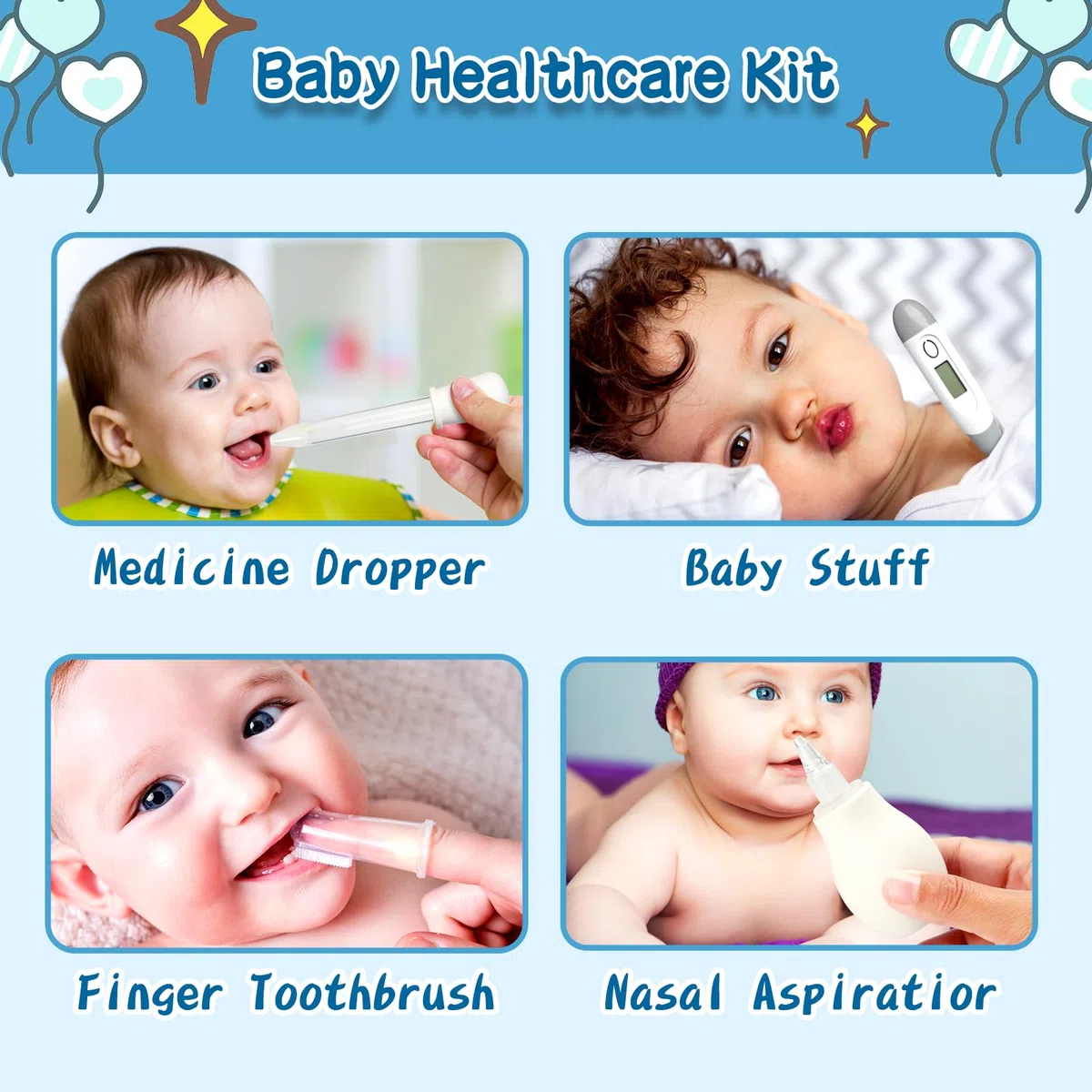Baby-Gesundheits- und Pflegeset, 21-teiliges elektrisches Nagelschneider-Set für Neugeborene, Kinderzimmer, Gesundheitspflege-Set für Neugeborene, Kleinkinder, Babys, Jungen, Mädchen, Kinder