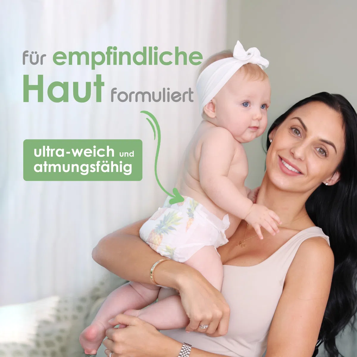 PureBorn 88 Windeln Größe 5 (7-12 kg), Ultra-Saugfähig, Hypoallergen, Weich & Sanft für Babys (12-24 Monate), Dermatologisch Getestet, Auslaufsicher, Umweltfreundlich aus Bambus