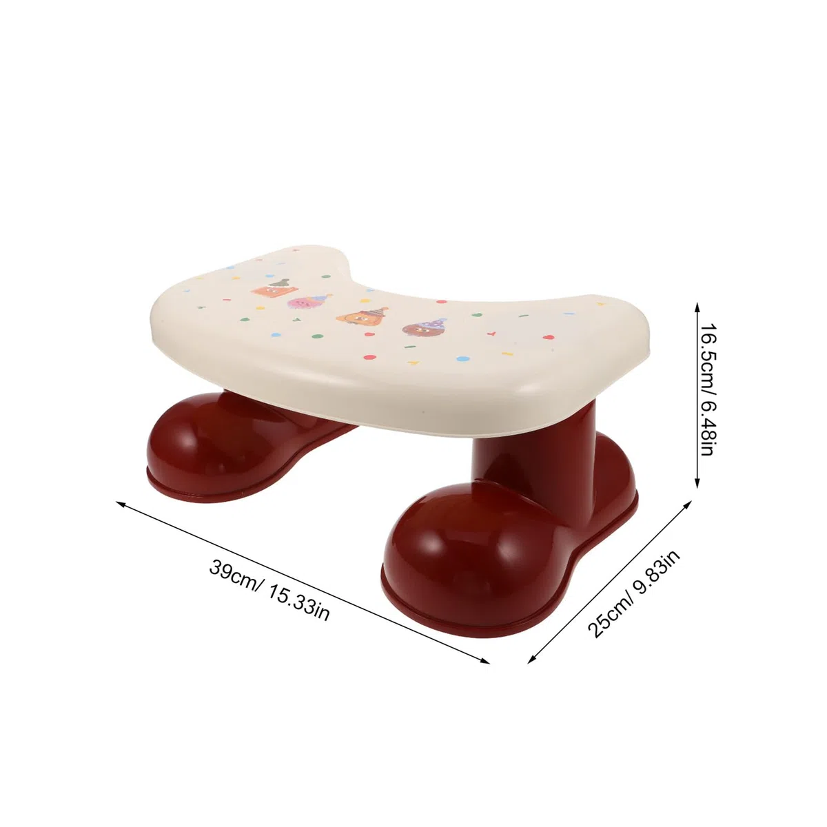 BESTonZON Fußhocker für Junge Mädchen Toilettenhocker Badezimmer Tritthocker rutschfeste Plattform Stabiles Design aus Kunststoff Platzsparend Leicht Tragbar