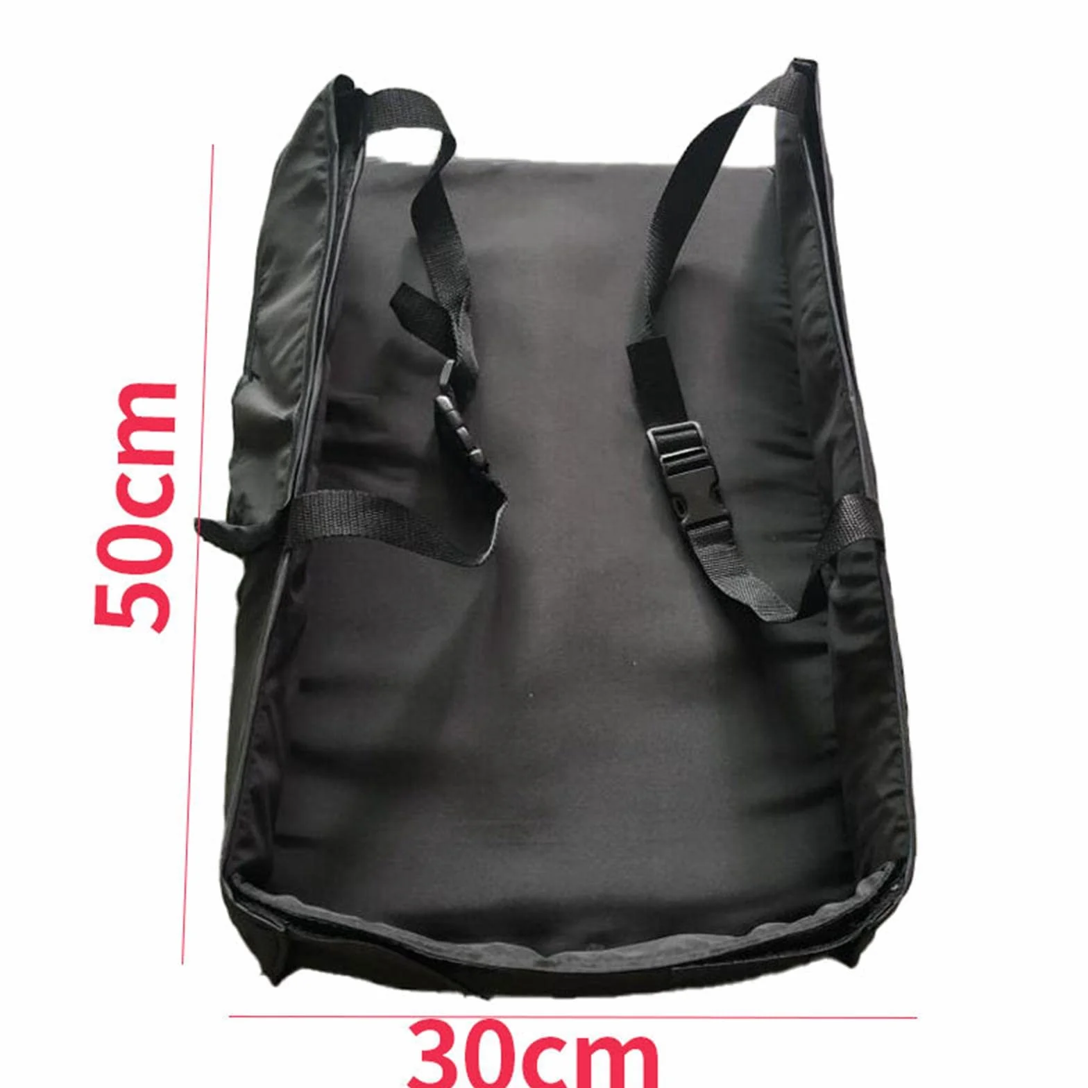 Fenteer Fußstütze für Kinderwagen, 50 cm, ACCS, universell, langlebig, schwarz, bequem, Oxford, Kinderwagen-Fußstütze, Verlängerung, Kinderwagen für