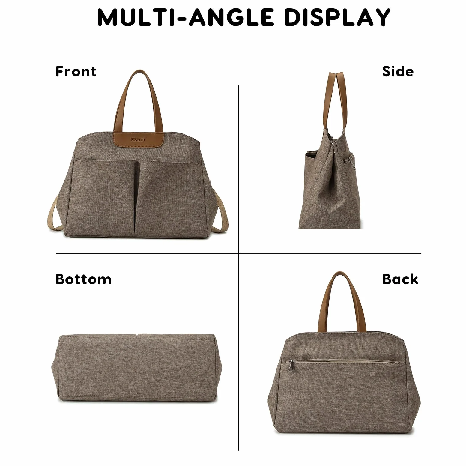 SONARIN Multifunktionale Leichte Baby Wickeltasche,Große Kapazität Wasserdicht Reise Wickeltasche Umhängetasche Tragetasche Henkeltaschen Babytasche mit Kinderwagen Haken