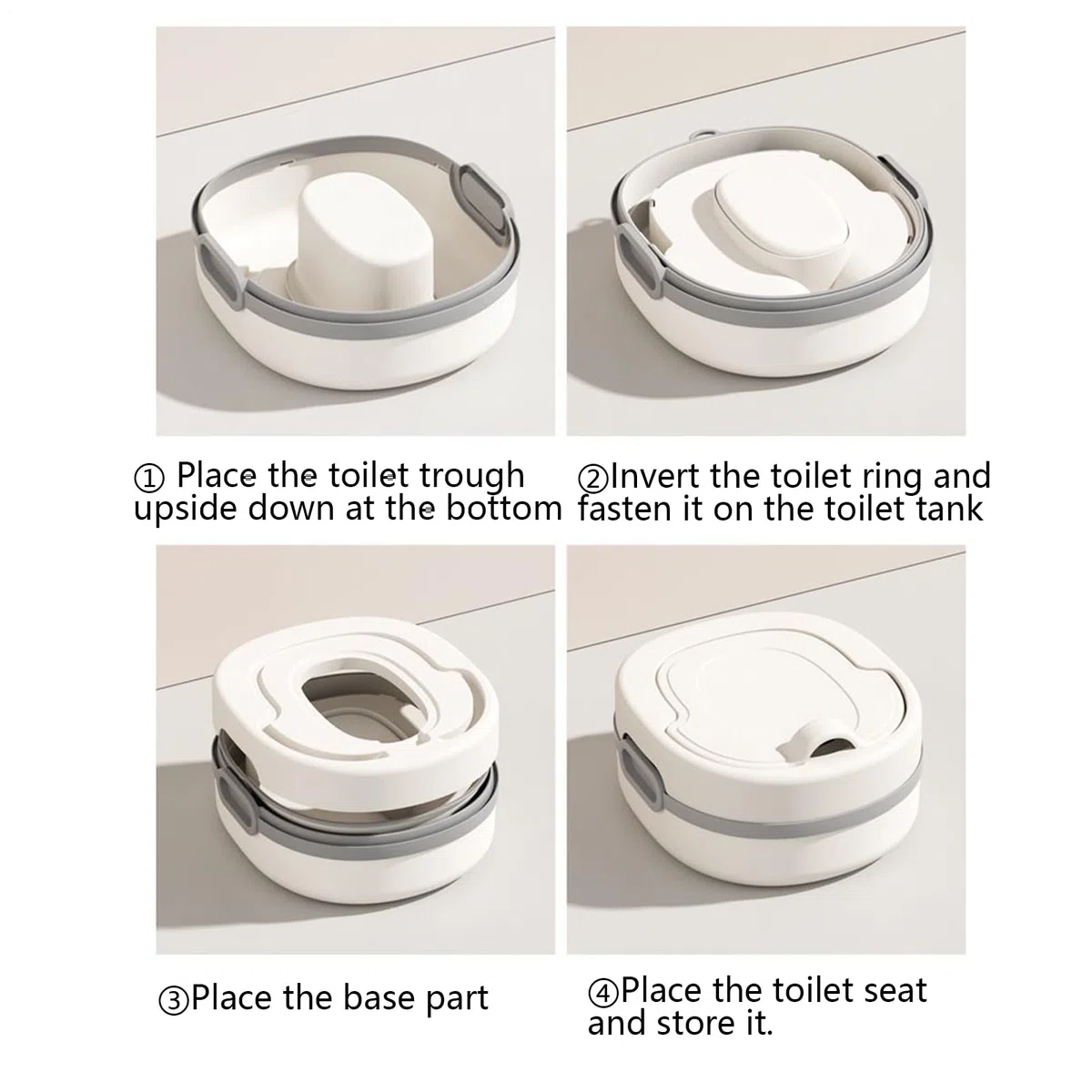 Tragbares Kinder Töpfchen Bequemer Ergonomisch Geformter Sitz | Mobiler Kindertoilettensitz Für Kinder Und Mädchen Auf Reisen Beim Camping Outdoor Und Indoor Sowie Park Und Ausflüge