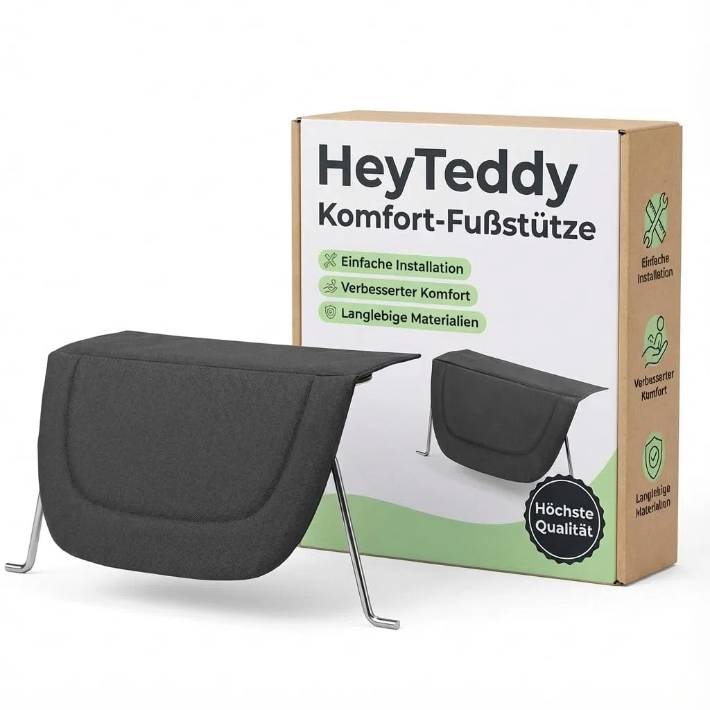 Komfort-Fußstütze | Beinablage für Joolz Aer & Aer+ Buggy – Entspannte Fahrten und längere Liegefläche in Schwarz