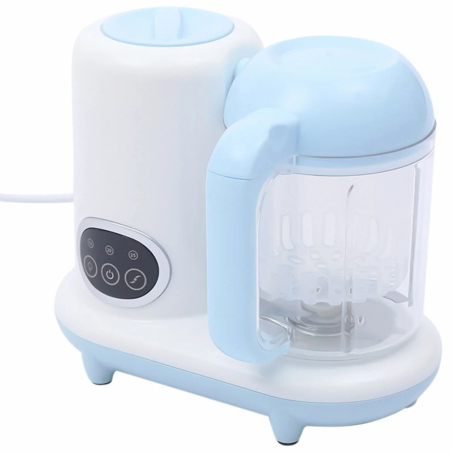 Multifunktions Babynahrungszubereiter, 1.05L Elektrische Wärmen Kochen Babybrei Zubereiter Food Mixer, Baby Nahrungszubereitung, Hausmannskost für Babys und Kleinkinder