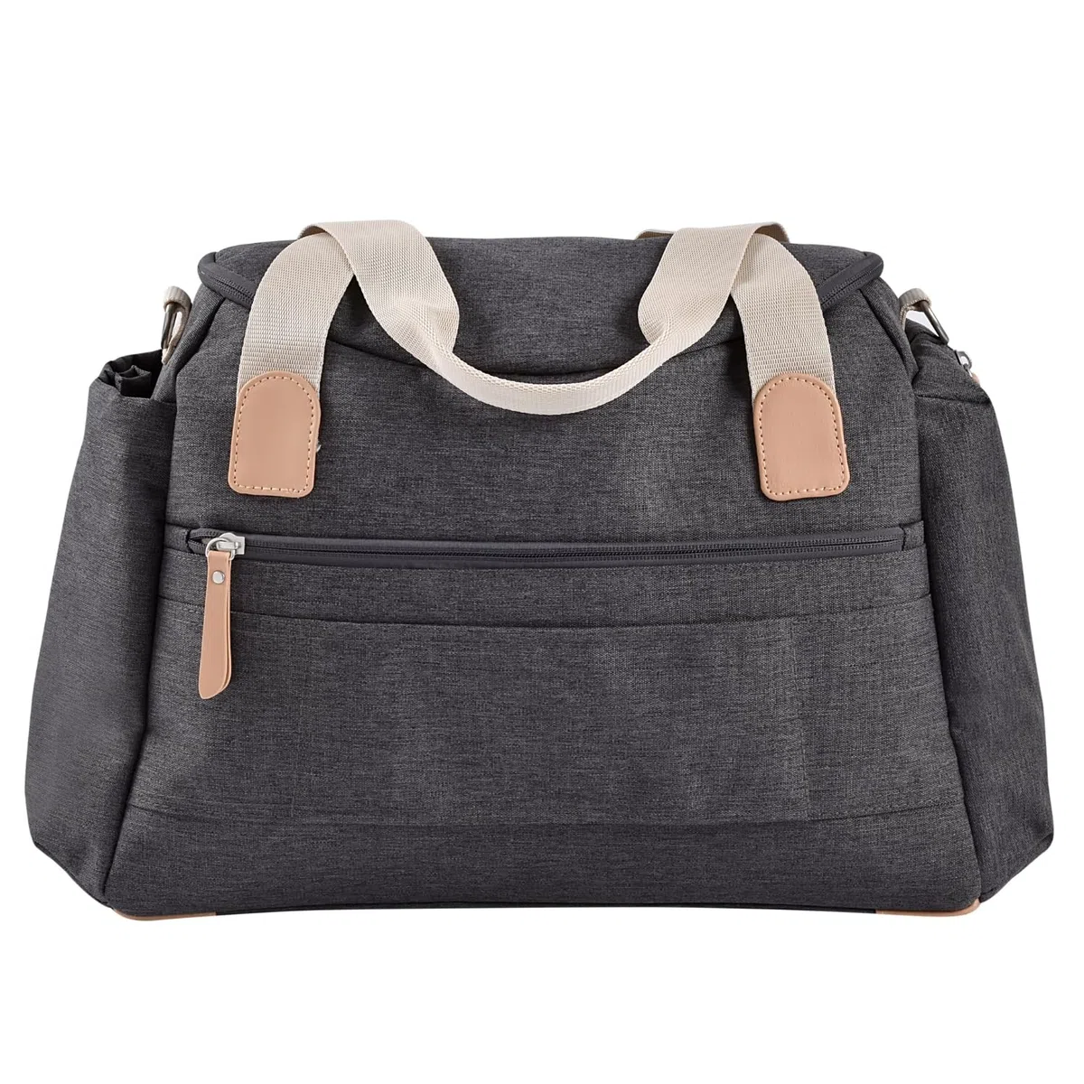 BÉABA, Wickeltasche Sydney, Modular, Großes Fassungsvermögen, Vielfältige Verstauungsmöglichkeiten, Kokon-Wickelfläche, Isoliertasche für Essen, Kinderwagenbefestigungssystem, Tragegriffe, Dunkelgrau