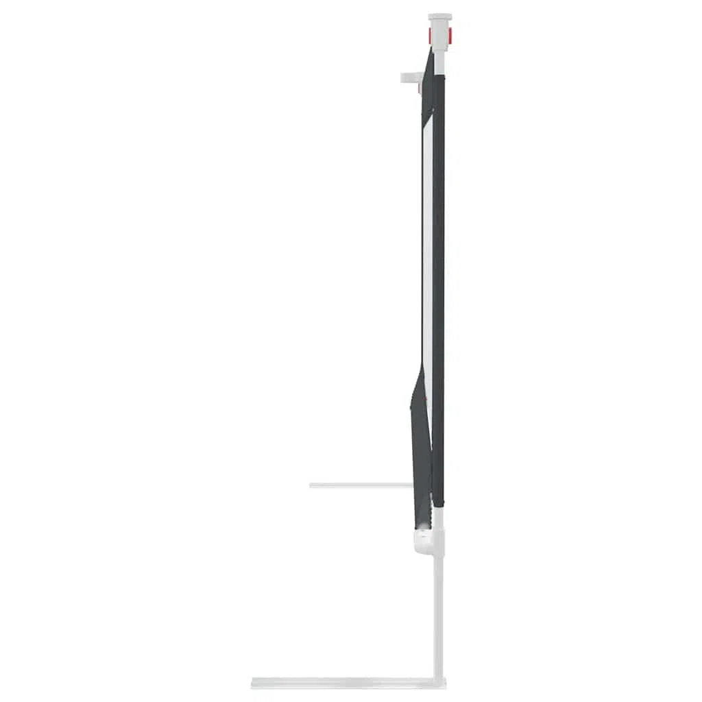 Kleinkind-Bettschutzgitter Dunkelgrau 180x25 cm Stoff mit Verstellbarer Höhe, Rausfallschutz und Seitenschutz für Kinderbett, Babysicherheit und Absturzsicherung im Schlafzimmer