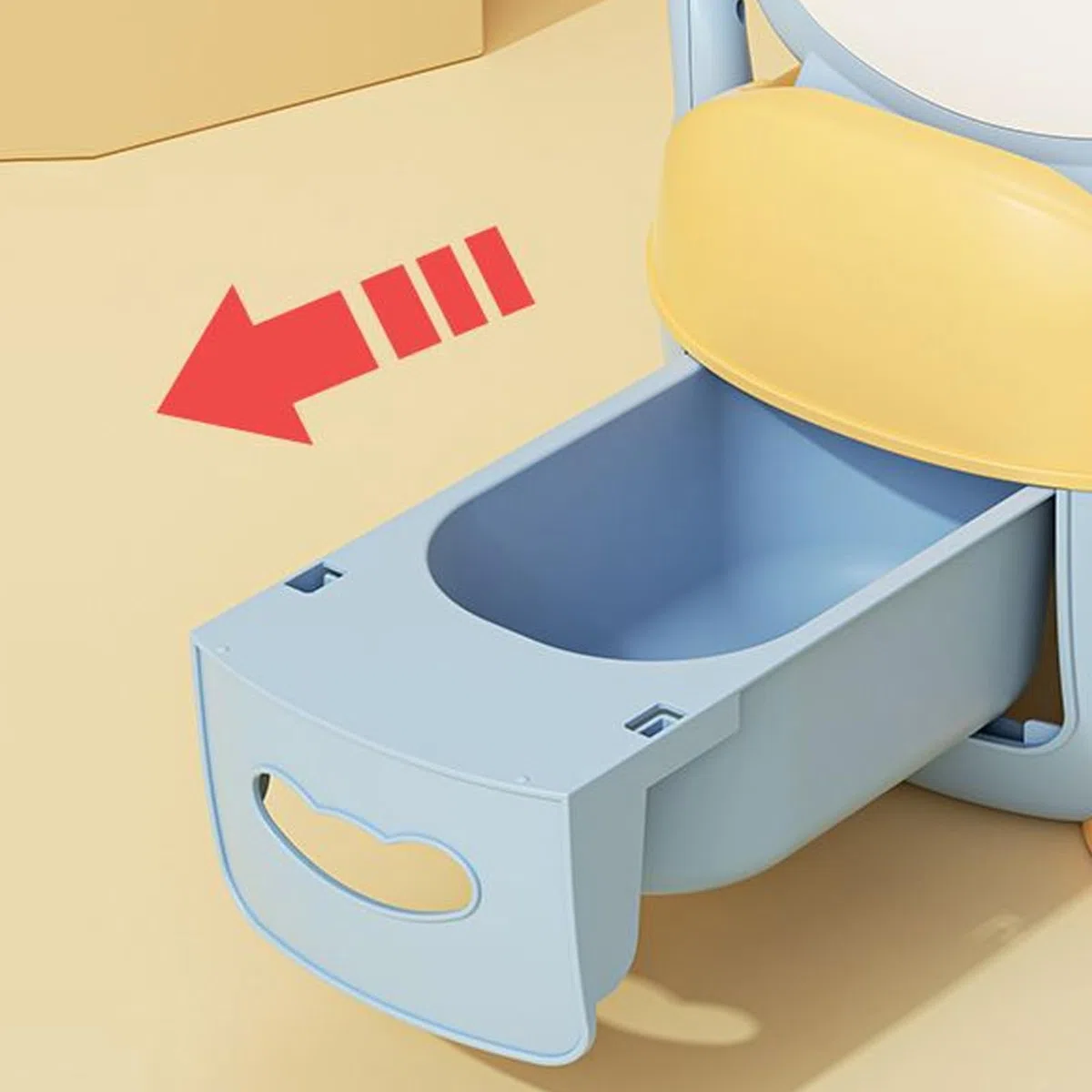 Kinder-Töpfchentrainingstoilette, rutschfest, Pinguin, kleines Töpfchen, 97 x 82,3 cm, leicht zu reinigen, tragbarer Urinaltrainer für Outdoor-Spielen, Kindertagesstätte, Vorschule