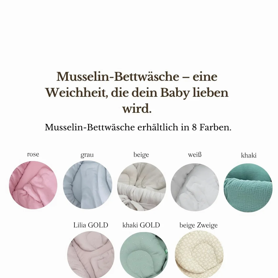 Wiklinopol Stubenwagen aus Weide mit Gestell & Matratze Amelia – Moseskorb in Grau – Set Musselin-Bettwäsche in Rosa – Weidenkorb, Tragbar, Ideal für Neugeborene