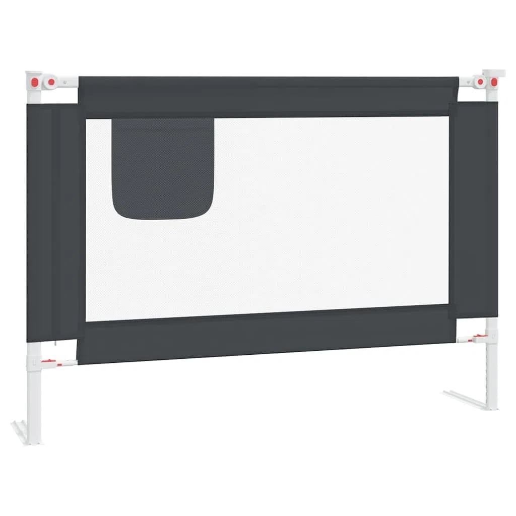 Generisch Kleinkind-Bettschutzgitter Dunkelgrau 90x25 cm Stoff,Baby & Kleinkind,Babysicherheit,Baby-Bettschutzgitter,10225