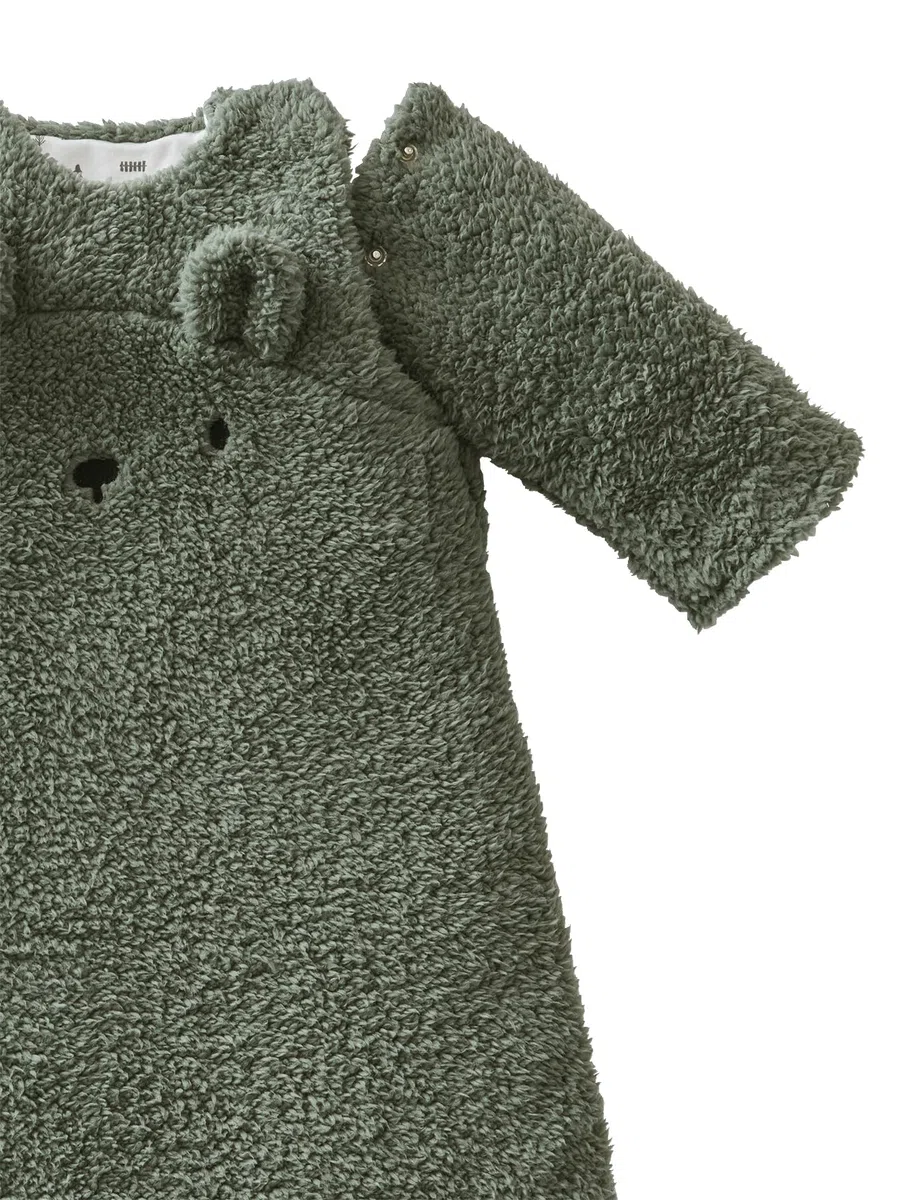 Vertbaudet Baby Winterschlafsack GRÜNER WALD, Ärmel abnehmbar