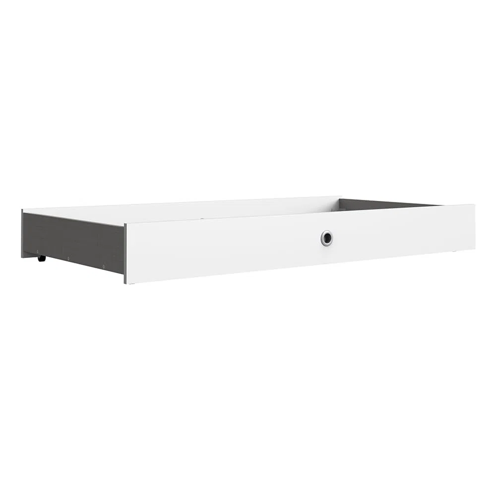 Lomadox Babyzimmer komplett Set 3-teilig mit Gitterbett Kleiderschrank, Bettschubkastenin weiß modern