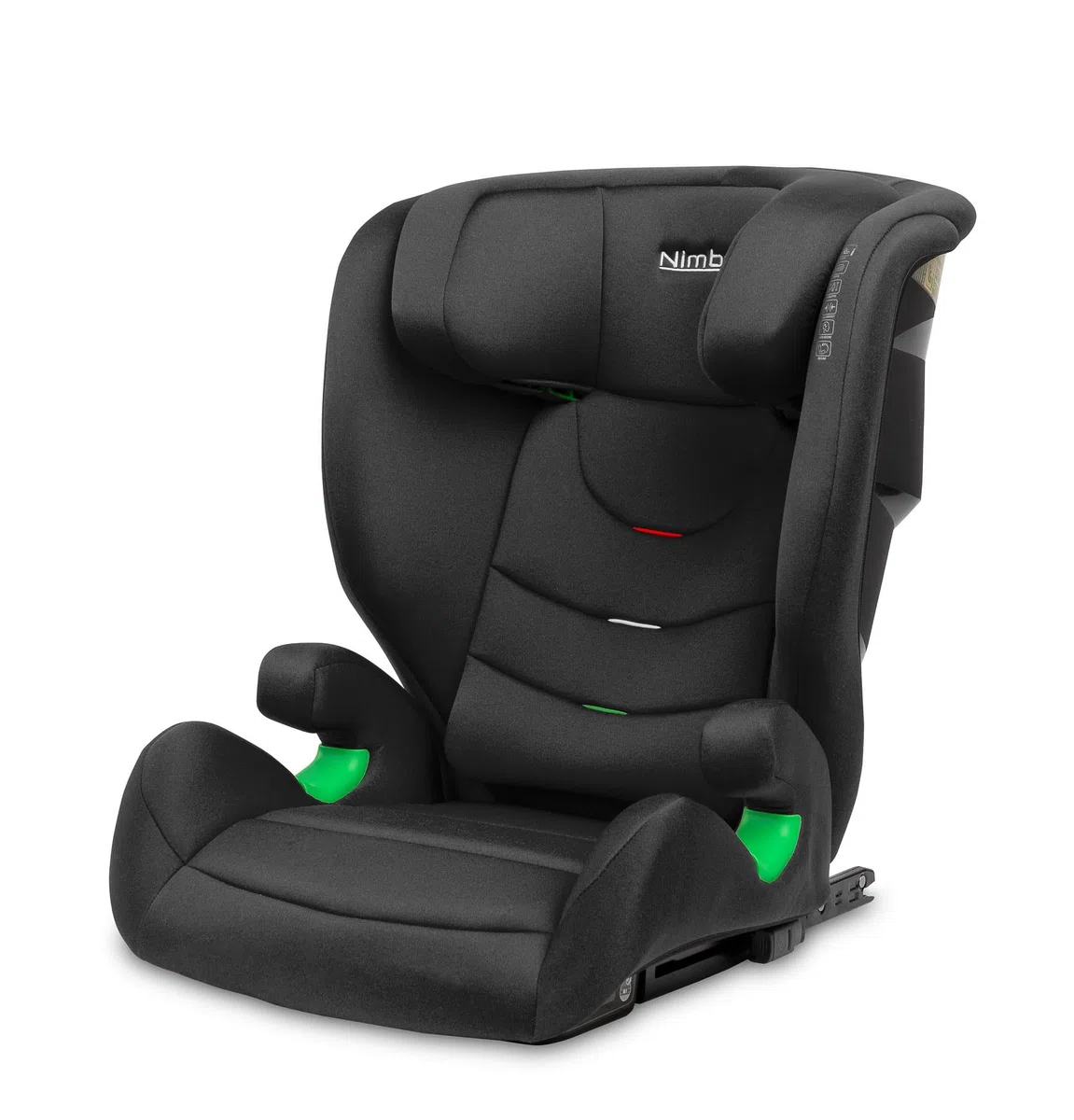 CARETERO Nimbus Kinderautositz für Babys mit einer Höhe von 100 bis 150 cm - iSize Standard und ECE R129 - ISOFIX System - Vorderer Einbau - 11-stufige Kopfstützenverstellung - Schwarz