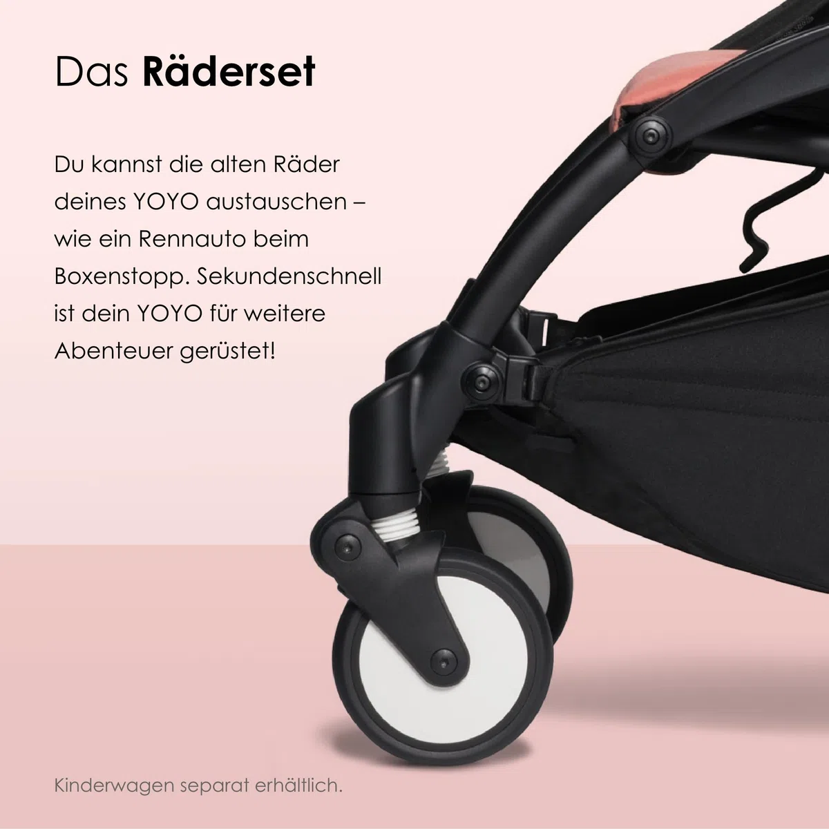 BABYZEN YOYO Räderset - Vier Ersatzräder für den Kinderwagen