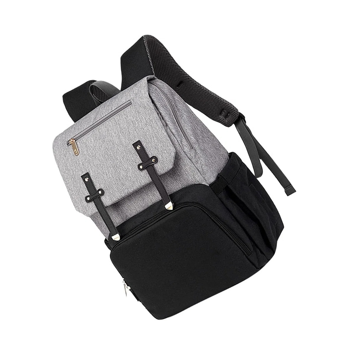 Mehrzweck Reiserucksack mit Doppelter Schultertasche aus Oxford Stoff Großer Wickelrucksack für Mama für Ausflüge und Alltag