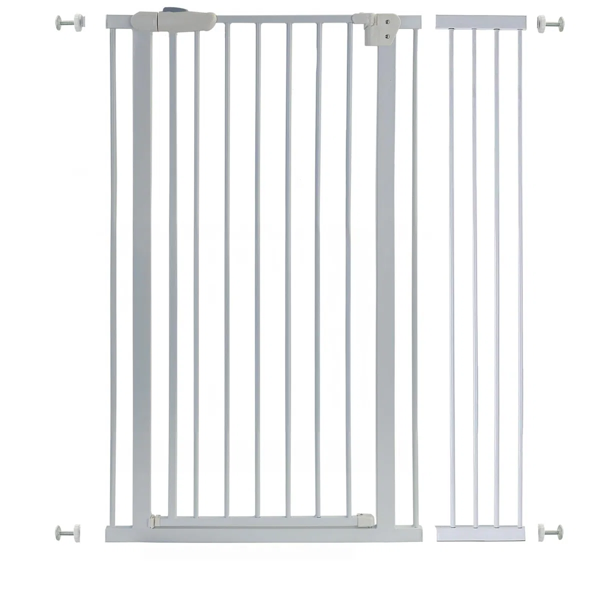 Absperrgitter Treppenschutzgitter Metall weiß verstellbar 93-106cm 120cm hoch