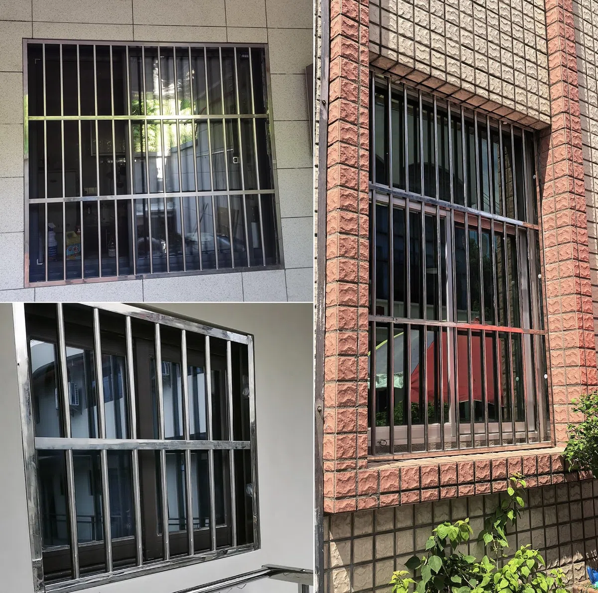 Fenstergitter Einbruchsichere Fenstergitter aus Edelstahl, Hochrostbeständige Sicherheitsgitter für Kinder im Wohnbereich, Schutzbarrieren für Außenfenster(W50xH55cm/20x22in)
