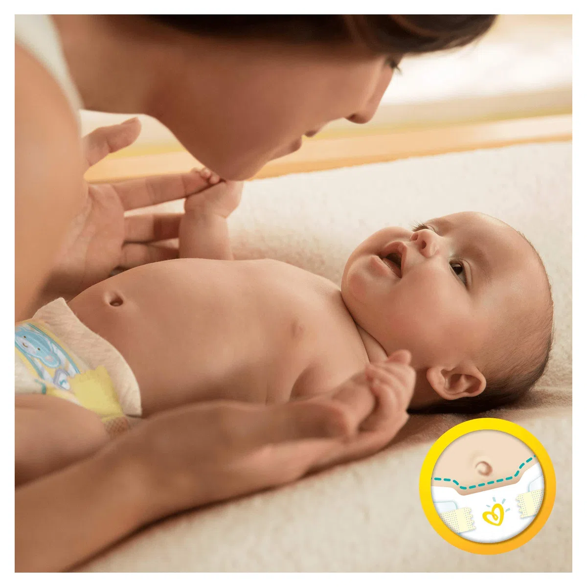 Pampers Premium Protection New Baby Größe 0, 1.5-2.5 kg, 6 x 24 Windeln
