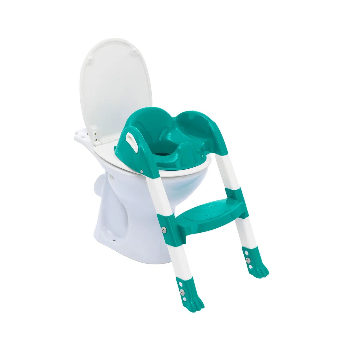 Thermobaby - Kinder-WC-Reduzierer - Kiddyloo - Clever, spielerisch & hygienisch - Verstellbare Beine- rutschfeste Stufe - Kompaktes Zusammenklappen - Ab 18 Monate
