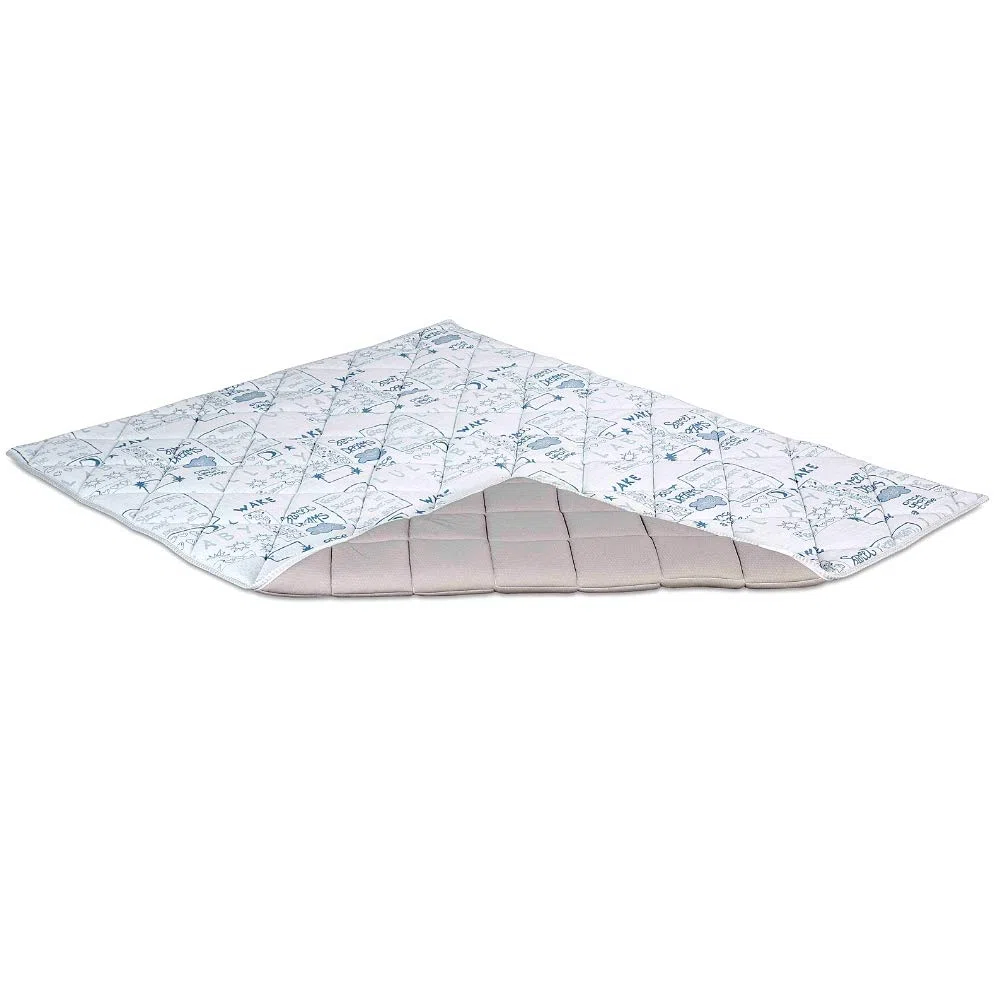 EVERGREENWEB Weiche Baby Spielmatte, Teppich Für Kinder Zum Spielen 160x200 cm Polyurethanschaum Polsterung, Hypoallergen, Faltbar | HELLBLAU