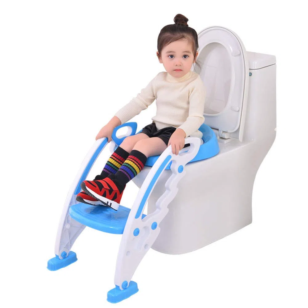 Topfchen Sitz Fir Kinder, Töpfchen-Toilettensitz-Baby-Kleinkind-Kinder-Toiletten-Trainer Mit Trittleiter Für Jungen Und Mädchen,Green