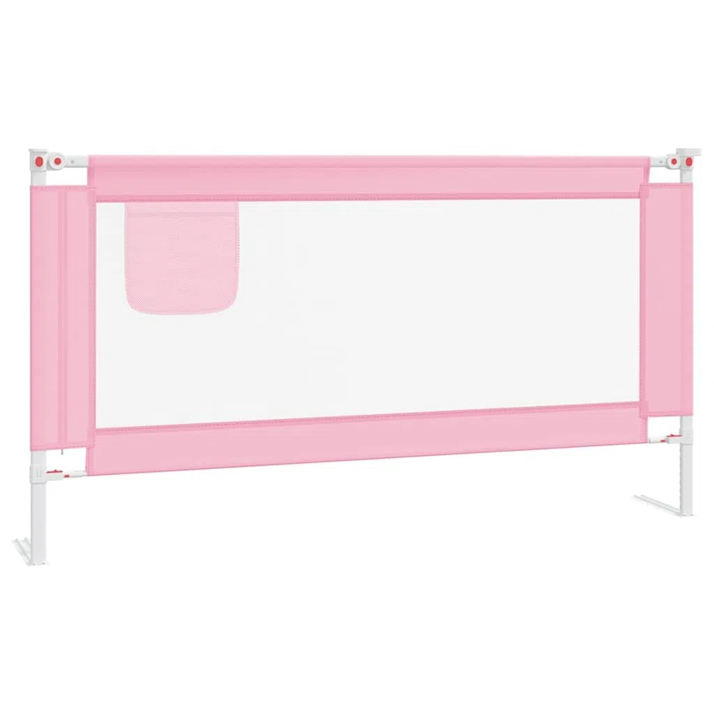 Generisch Kleinkind-Bettschutzgitter Rosa 160x25 cm Stoff,Baby & Kleinkind,Babysicherheit,Baby-Bettschutzgitter-10203