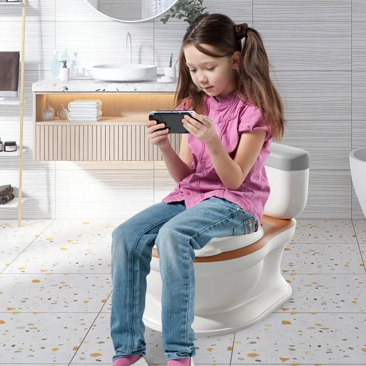 Töpfchen-Trainer-Töpfchen für Kleinkinder, Töpfchen-Töpfchen, Spritzschutz für Kinder, komplettes Töpfchentraining für und Fi | für Kinder, komplettes Töpfchentraining für und Fi