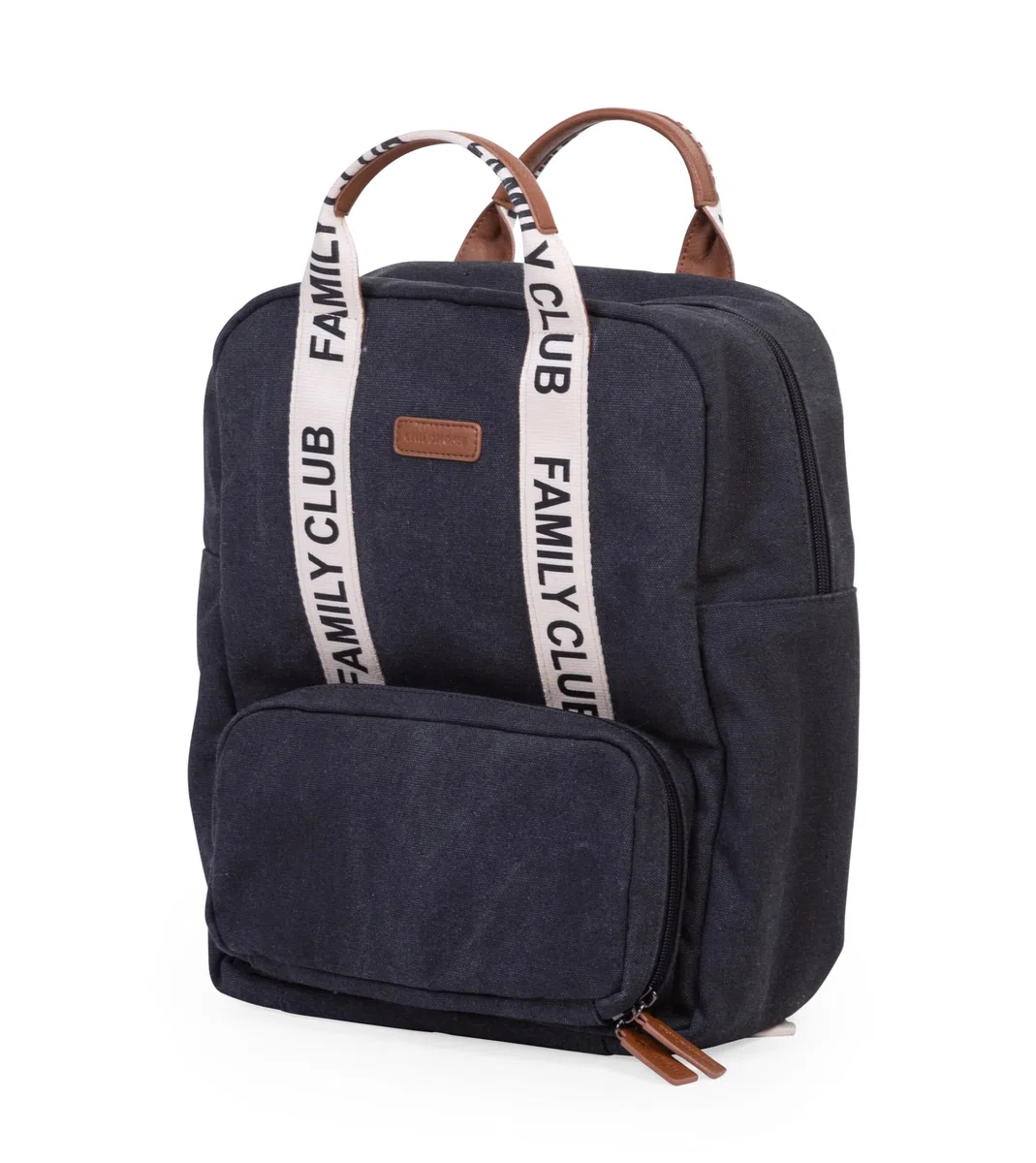 CHILDHOME, Wickelrucksack Family Bag Club, Großes Fassungsvermögen, Multifunktional, 11 Fächer, Isotherm Taschen,Trolley-Koffer Durchgang,Kinderwagenbefestigung,20,5L,Schwarz