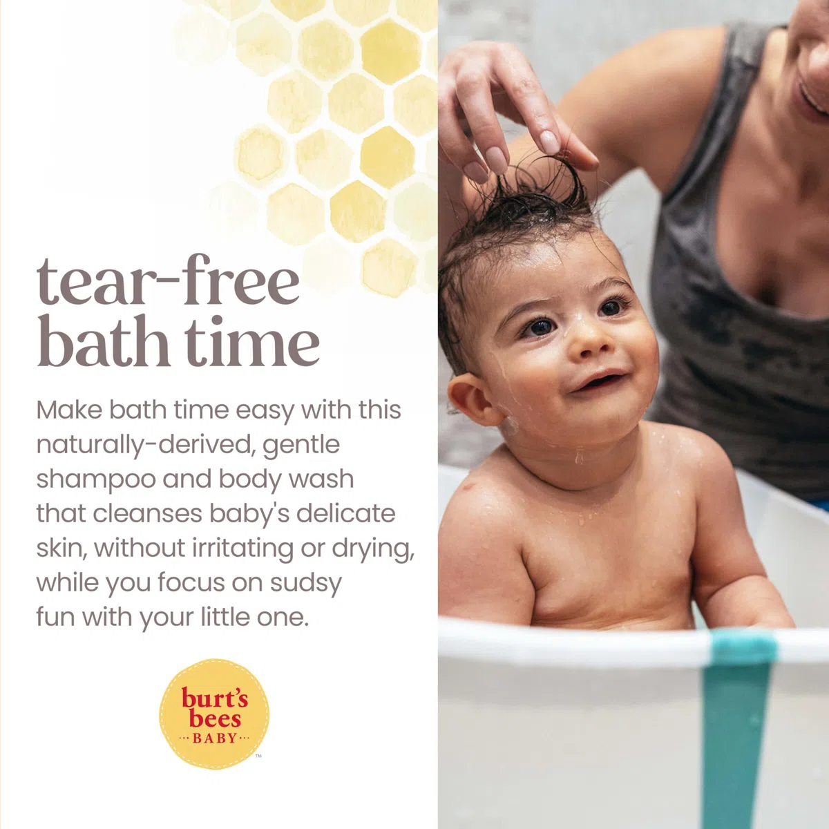 Burt's Bees Baby Shampoo & Wash, Original Tear Free Baby Soap - 21 Ounce Bottle