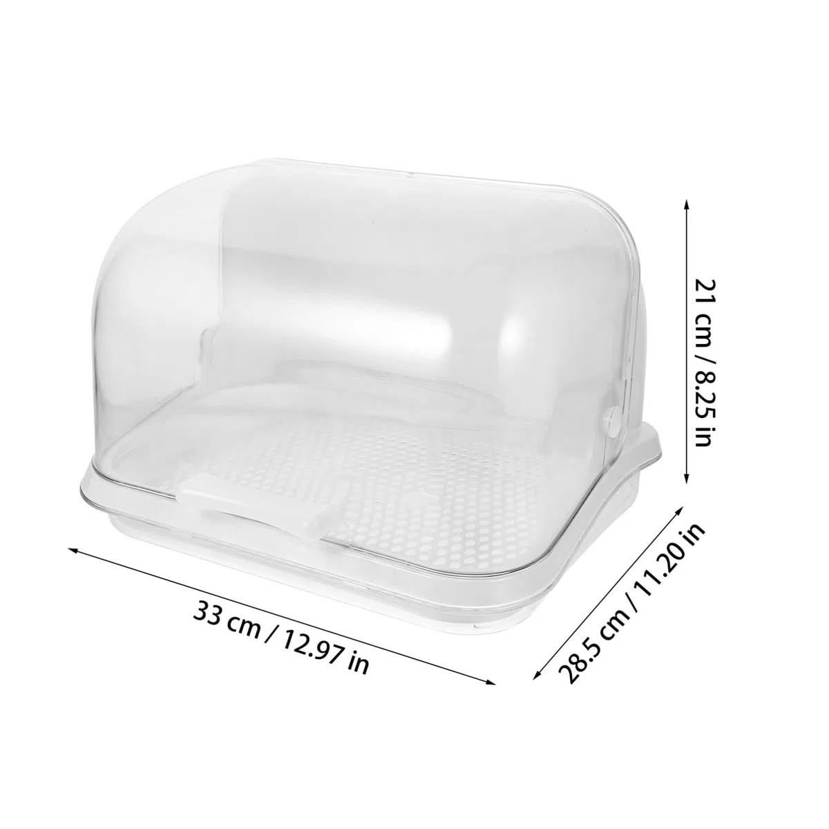 Trockenbox für Babyflaschen mit Staubschutzdeckel aus Pp Flaschenhalter für Flaschenaufbewahrung und Abtropfen Weiß zur Sicheren Lagerung von Babyartikeln