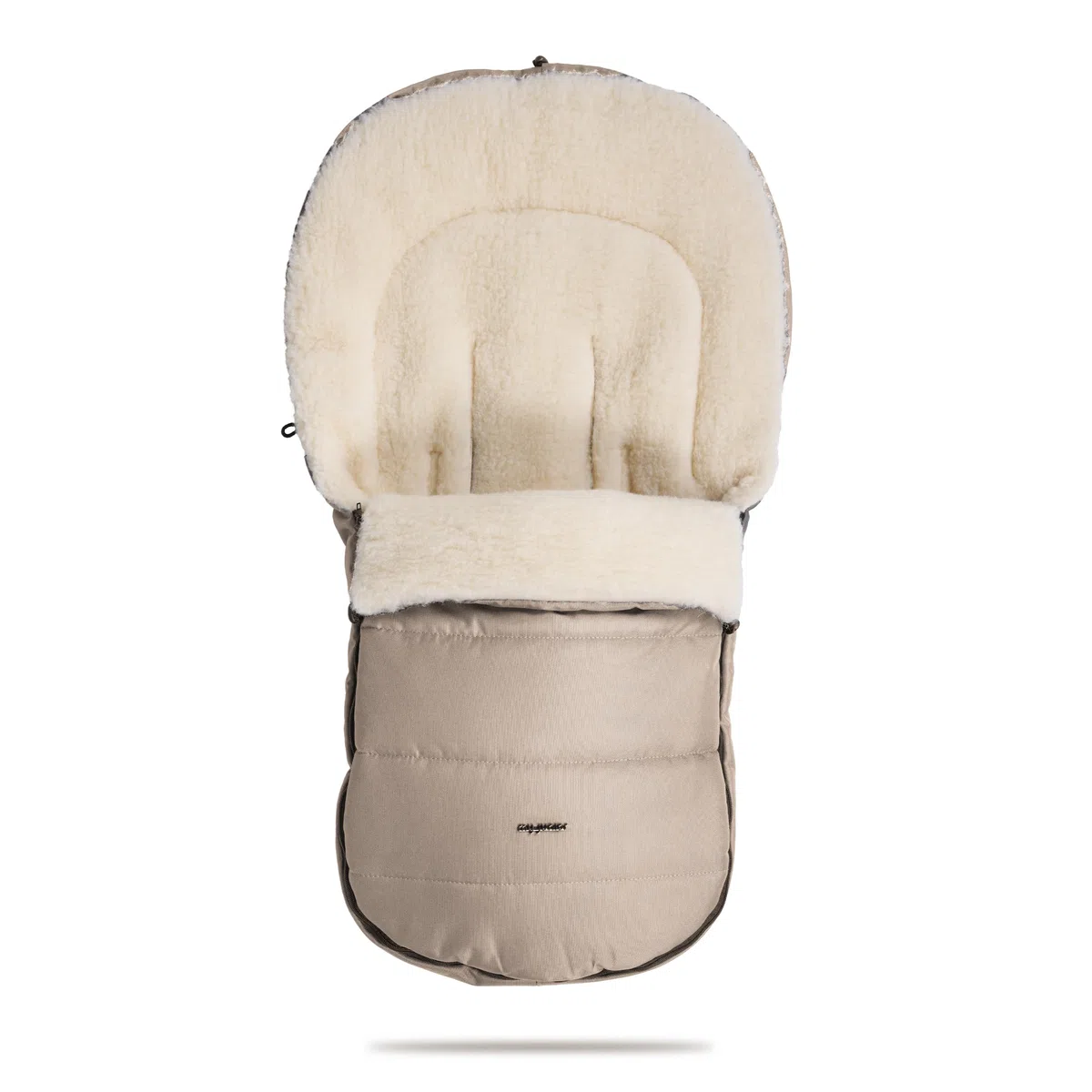 my junior ThermoWool 2in1 Fußsack 100% Schurwolle reflektierend wasserabweisend Naptime Latte