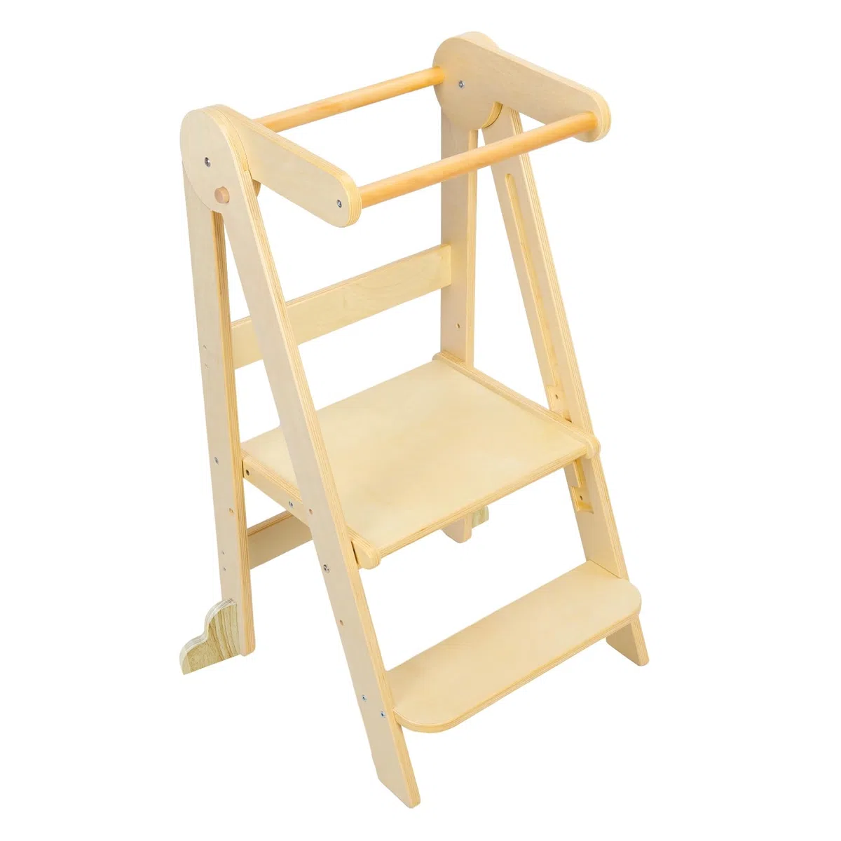 Klappbarer Holz Lernturm Beige