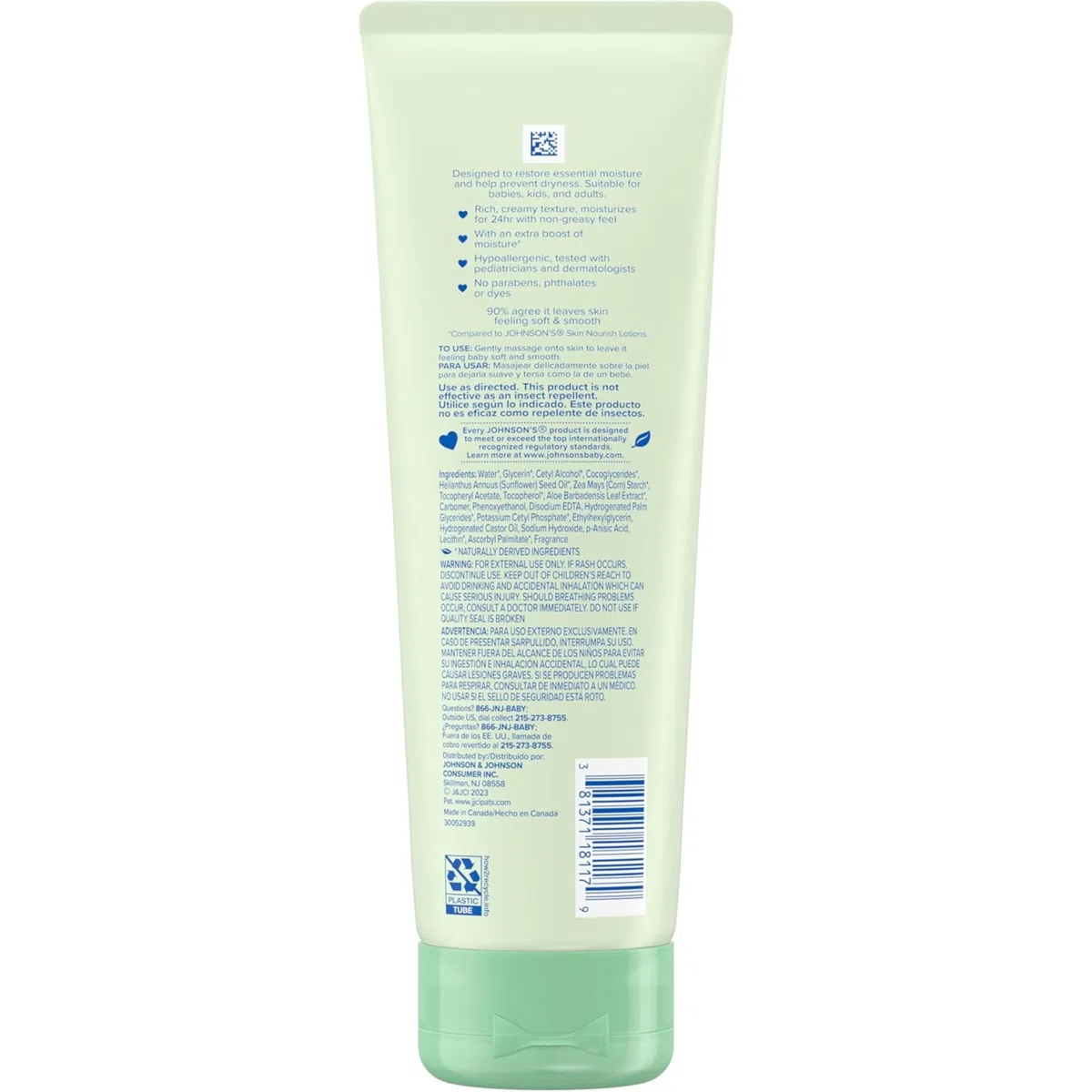 Johnsons Baby Creamy Oil, Aloe Vera & Vitamin E 8 oz (236 ml)(pack of 2)