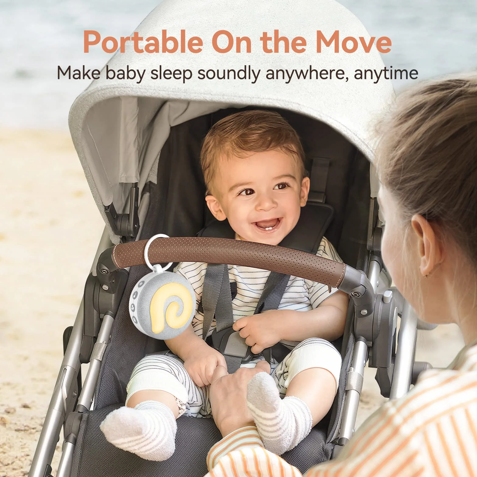 Dreamegg White Noise Machine Baby - D11 Einschlafhilfe Baby Weißes Rauschen Sound Machine mit 21 Musik-Stofftier und Licht, Einschlafhilfe USB Wiederaufladbar Schlafhilfe für Kinder