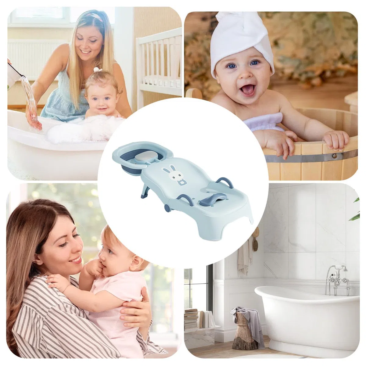 -Shampoo-Stuhl Faltbarer -Shampoo-Kopfspül-Waschsitz 0-10 Jahre | Faltbarer Kinder-Haarwasch-Badesitz Für Zuhause Bad WC Salon Mädchen 0-10 Jahre Kinder Haarwäsche Station Sitz Kopfstütze