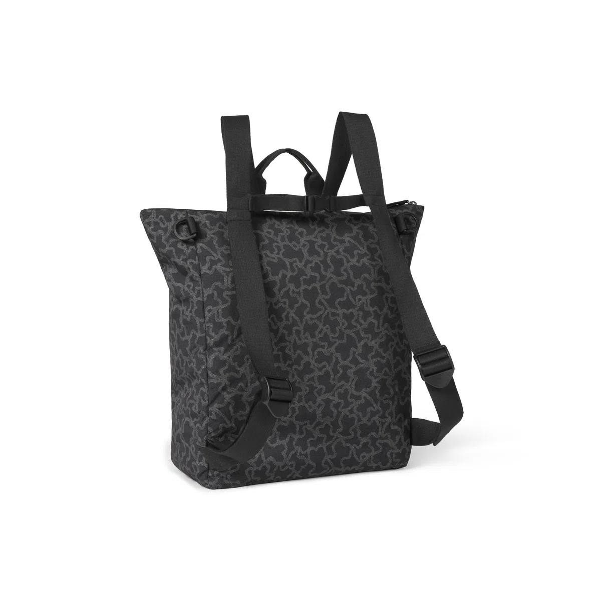 TOUS Kaos Wickeltasche/Mutterschaftsrucksack mit Wickelunterlage, 100 % Polyester, Schwarz , Eine Größe passt allen, Lässig, Mutterschaft
