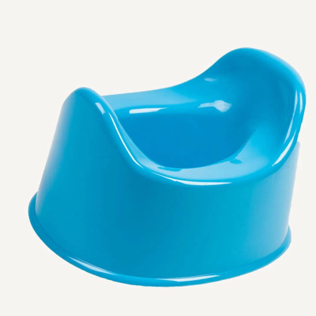 Kleinkind-Toilettensitz, tragbarer Baby-Töpfchen-Toilettenstuhl mit komfortablem Design für Jungen und Mädchen, leicht zu reinigender Reise-Kinder-Toilettentrainer für Zuhause und Badezimmer, Bl