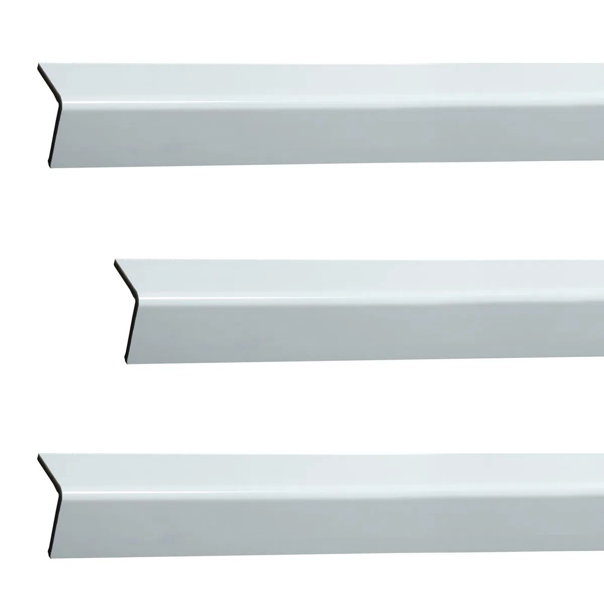 Eckenschutz, weißer Eckenschutz für Wände, Kantenschutz für Tisch- und Möbelkanten, Selbstklebender Schutz für Tapeten (weiß, 3 Stück, B 20 mm)