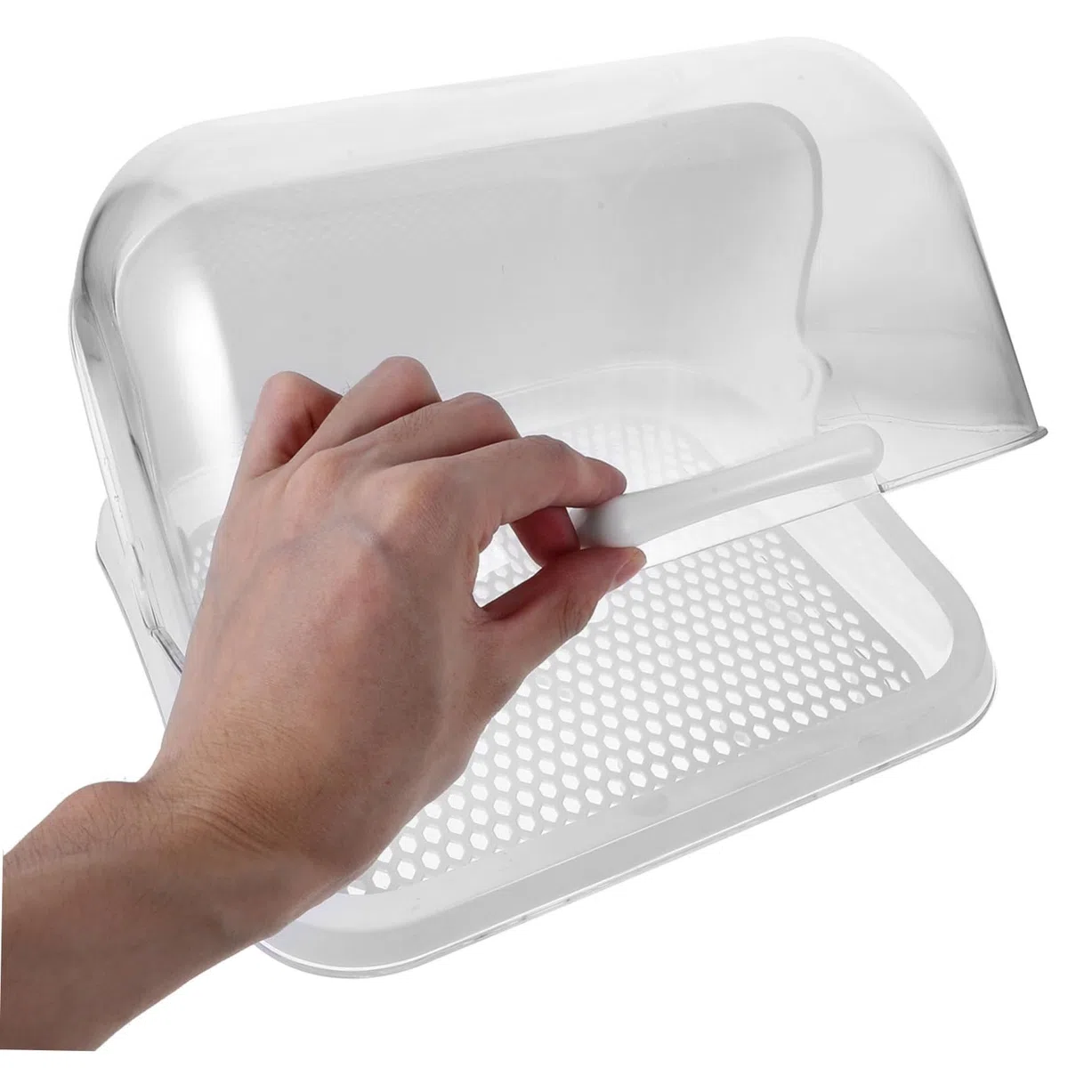 Trockenbox für Babyflaschen mit Staubschutzdeckel aus Pp Flaschenhalter für Flaschenaufbewahrung und Abtropfen Weiß zur Sicheren Lagerung von Babyartikeln