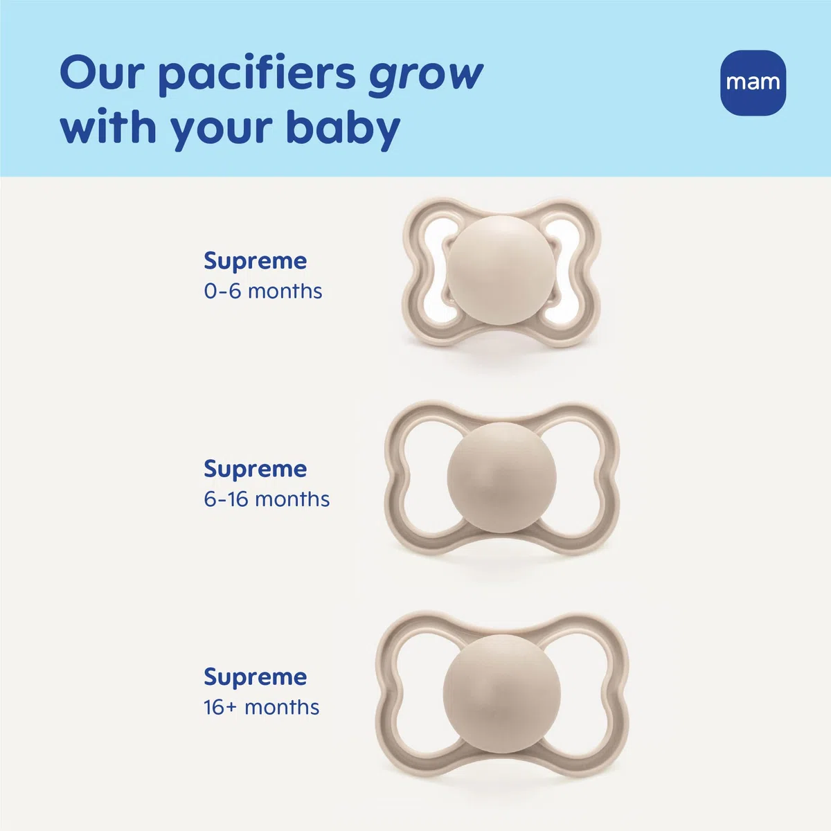 MAM Supreme Night Pacifiers (2 Packung, 1 Sterilizing Pacifier Case), Best Pazifier for Breastfed Babies 16+ Monate, Glow in the Dark Pacifiers, Boy Pacifier, 2 Count (1 Stück)