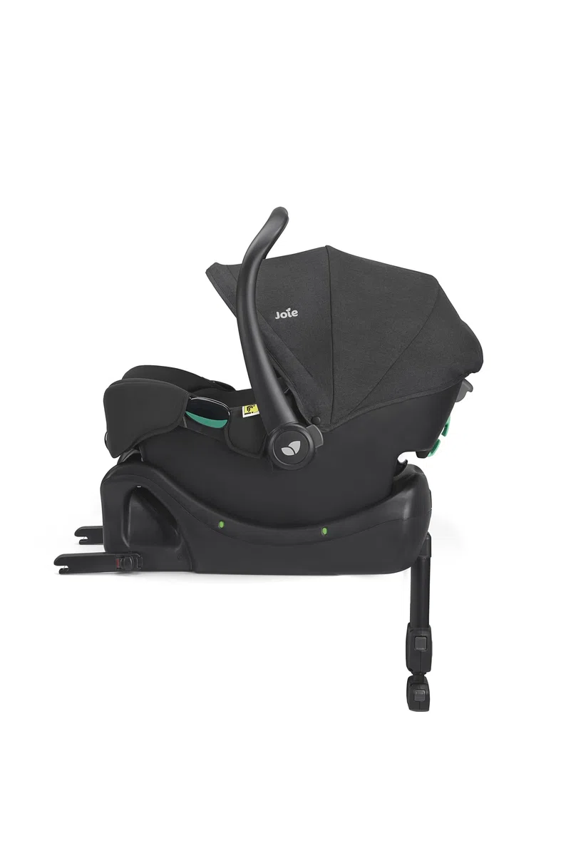 Joie i-Snug™ 2 R129 Kindersitz, i-Size, leicht (3,35 kg), kompatibel mit Reisesystemen, drehbar mit i-Base™ Encore – Geburt bis 12 Monate (40–75 cm) (RAVEN)