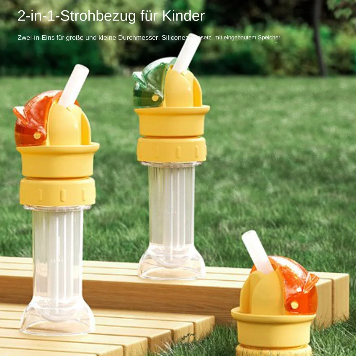 Trinkflaschendeckel Für Kinder - Trinkflaschen-Deckel Mit Strohhalm Kinder | Silikon-Wasserflaschenadapter | Schnabeltassen-Deckel Für Die Meisten Standardflaschen | Flaschenaufsätze Für Kinder