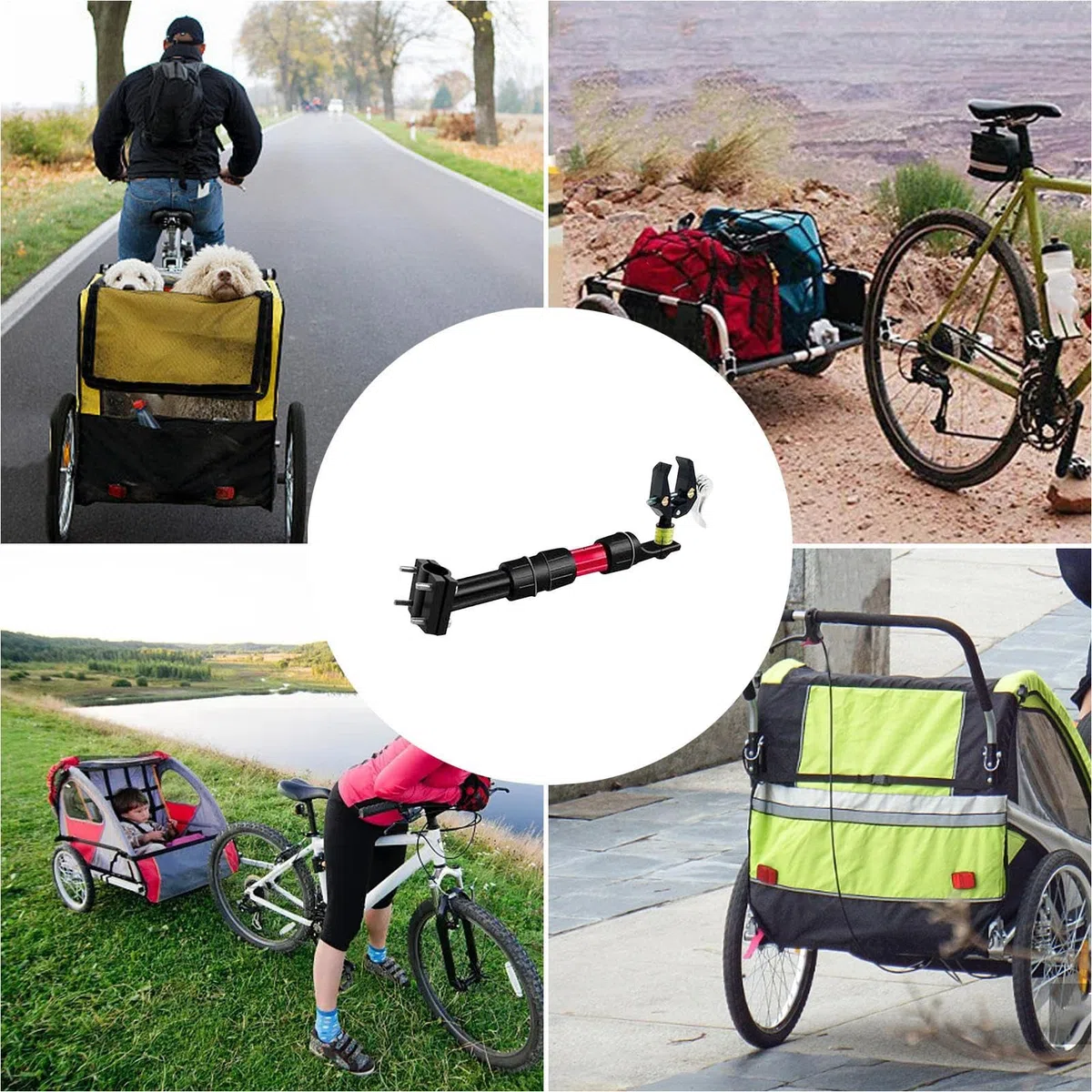 Fahrradanhänger Kupplungsverbinder Schwerlast, wetterfest, mit hoher | Fahrrad Lastenkupplung für Camping, Sport, Einkaufen, Pendeln, Outdoor-Trips, Reisen, Wandern, Angeln, Picknick