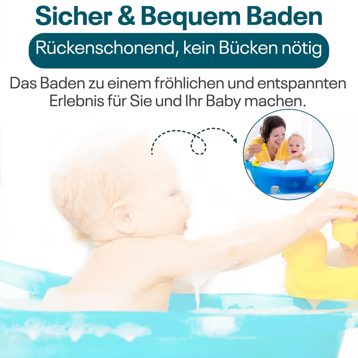 Universalständer für Babywannen, 84 und 100 cm , mit oder ohne Ablage, weiß, ohne Babywanne (100 cm mit Ablage)