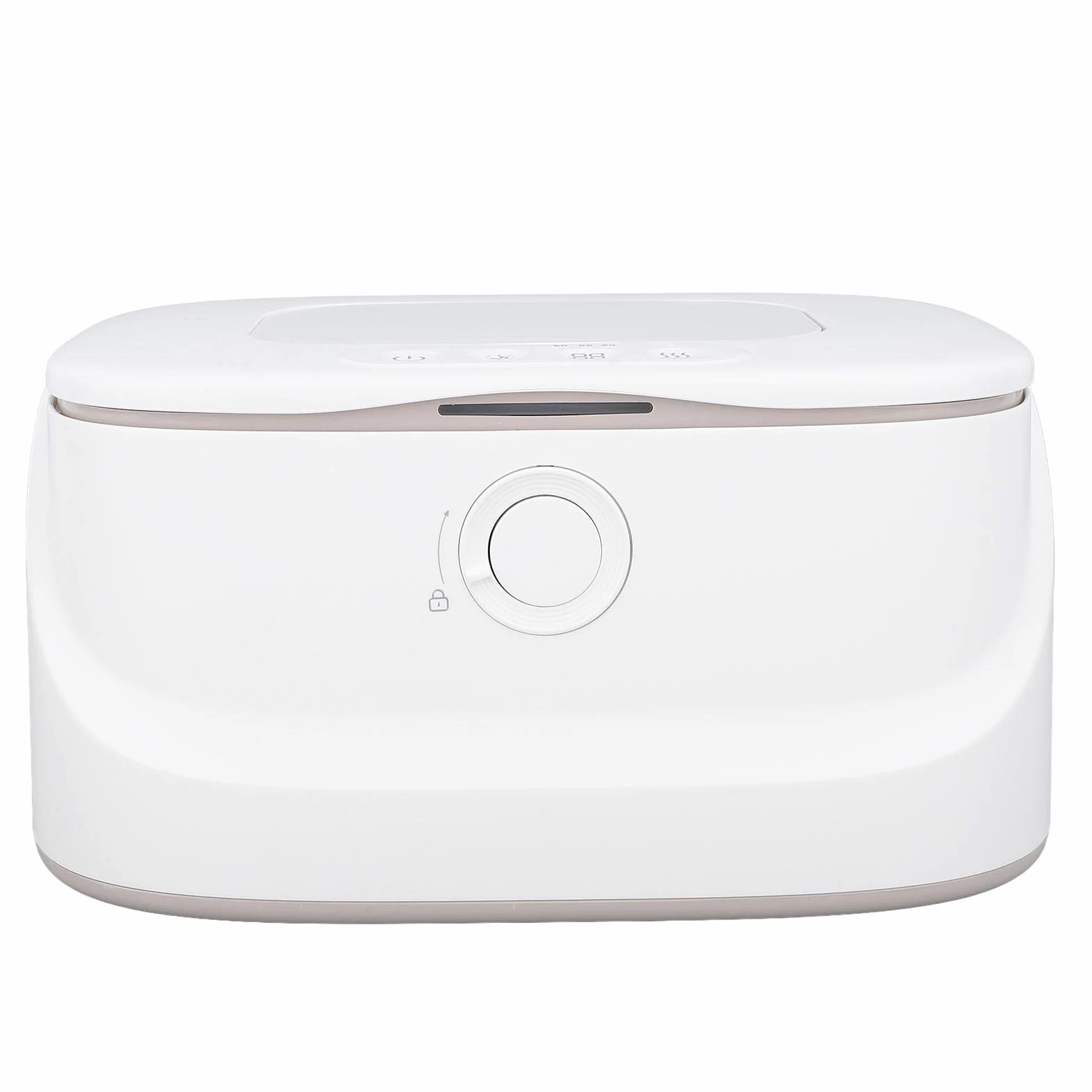 Baby Wipe Warmer mit einstellbarer Temperatur, Nachtlicht & großer Kapazität, Feuchttuch-Wärmer & Spender für empfindliche Haut, Weiß