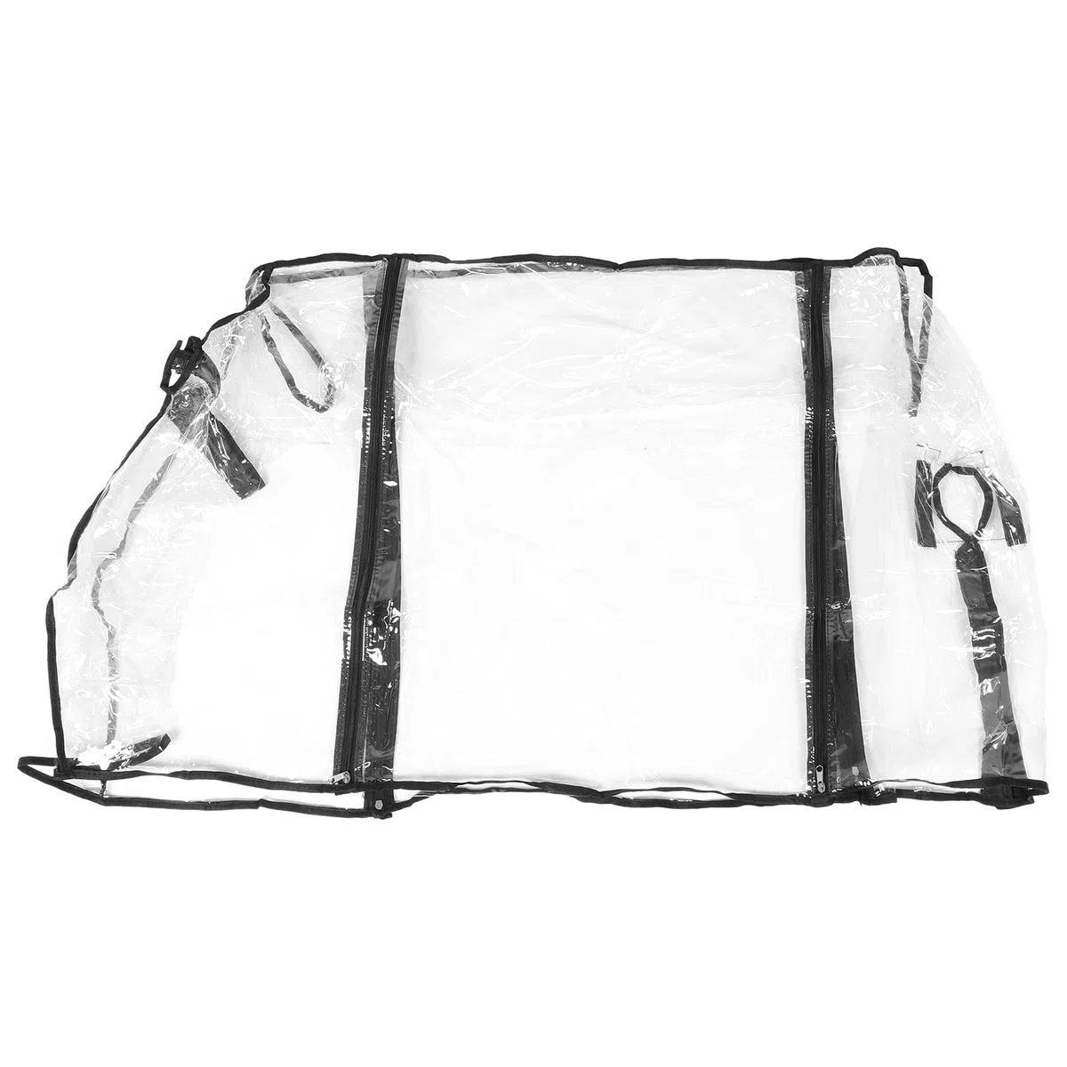 Faltbare Transparente Regenabdeckung aus PVC für Handwagen und Bollerwagen mit Sonnenschutz Schutz für Camping und Picknicks im Freien