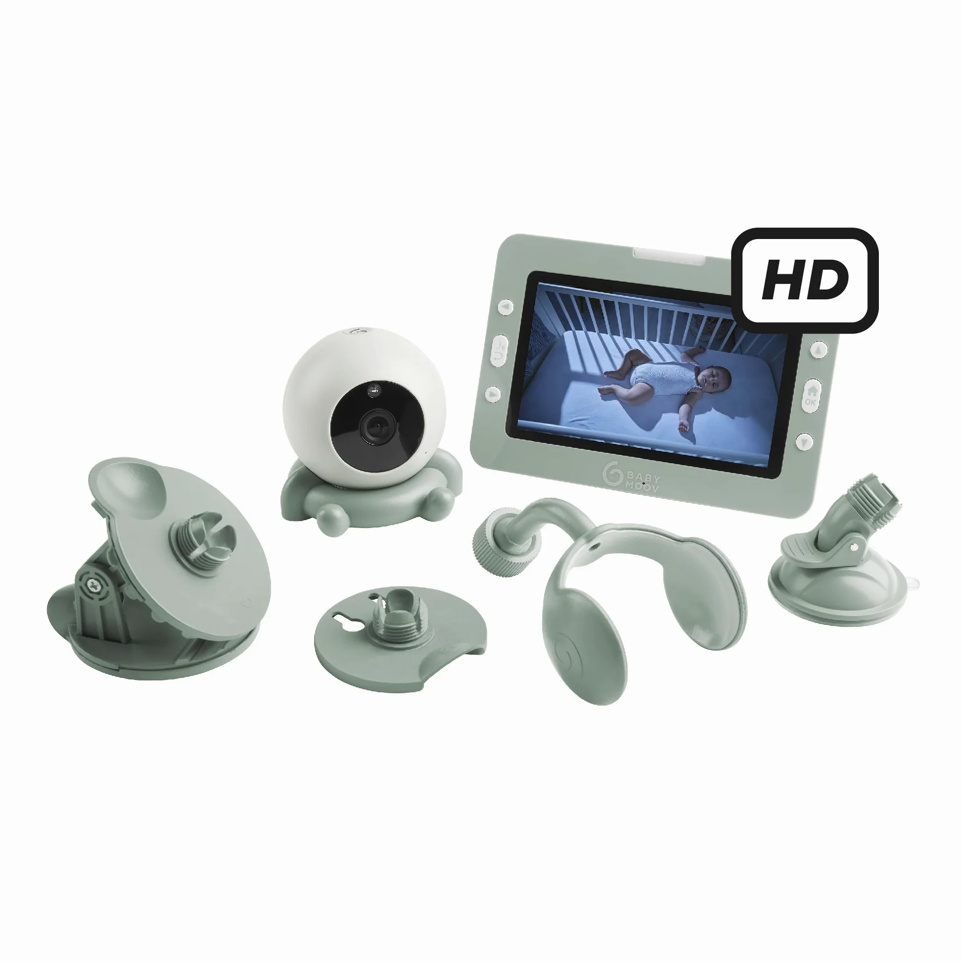 Babymoov Babyphone mit Kamera Yoo GO Plus HD - 5"-Display in HD-Qualität 720px, 8 Stunden Akkulaufzeit, Sleep Technology