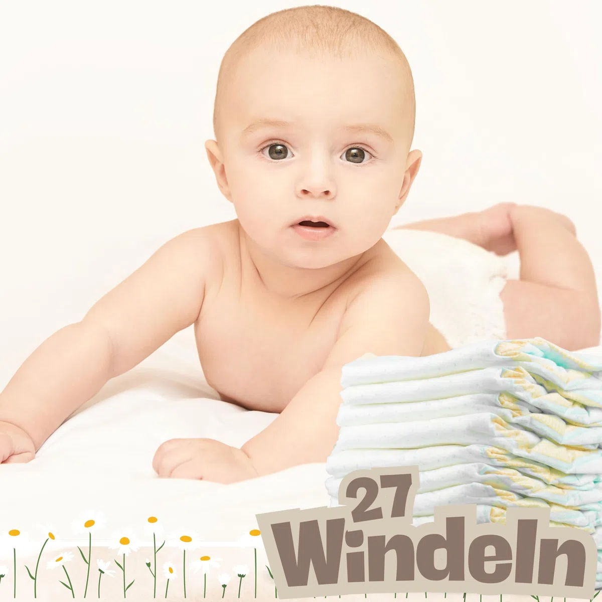 Trend Mama | Windeltorte | rosa | Spruch wählbar | 27 Windeln (Größe 2), Baby Lätzchen, Kuschelsocken |Geschenk Geburt (Design| Mein Onkel ist wie mein Papa nur viel cooler)