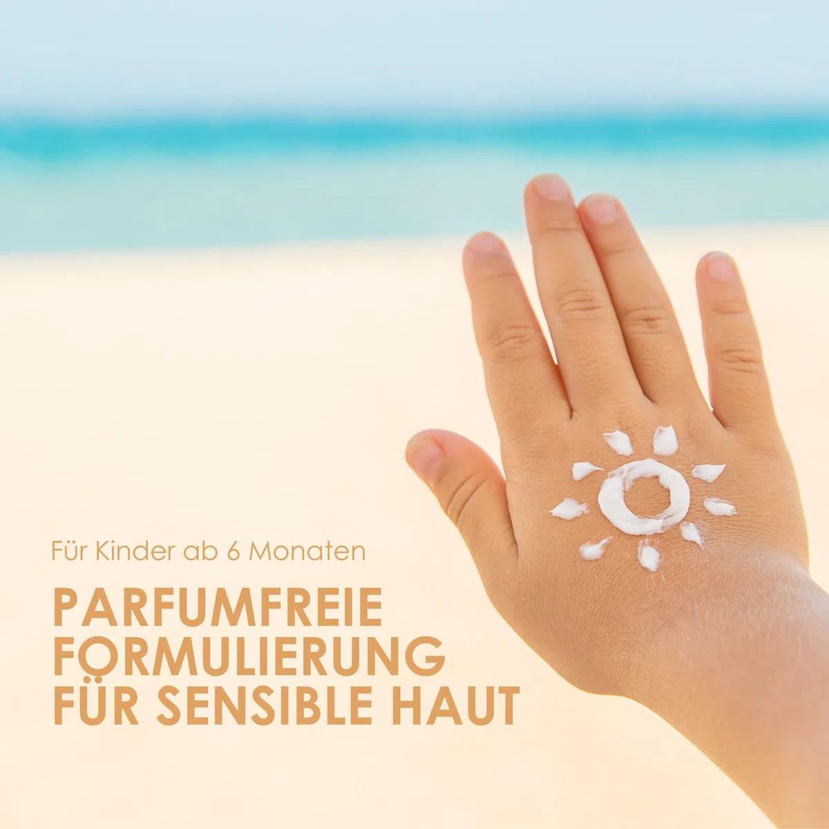 Jean & Len Sensitive Kids Sonnen Lotion LSF 50+, Sofortschutz für sensitive Kinderhaut, für empfindliche Kinderhaut ab 6 Monate, Korallenfreundlich, Sonnencreme Kinder, ohne Octocrylen, vegan, 250 ml