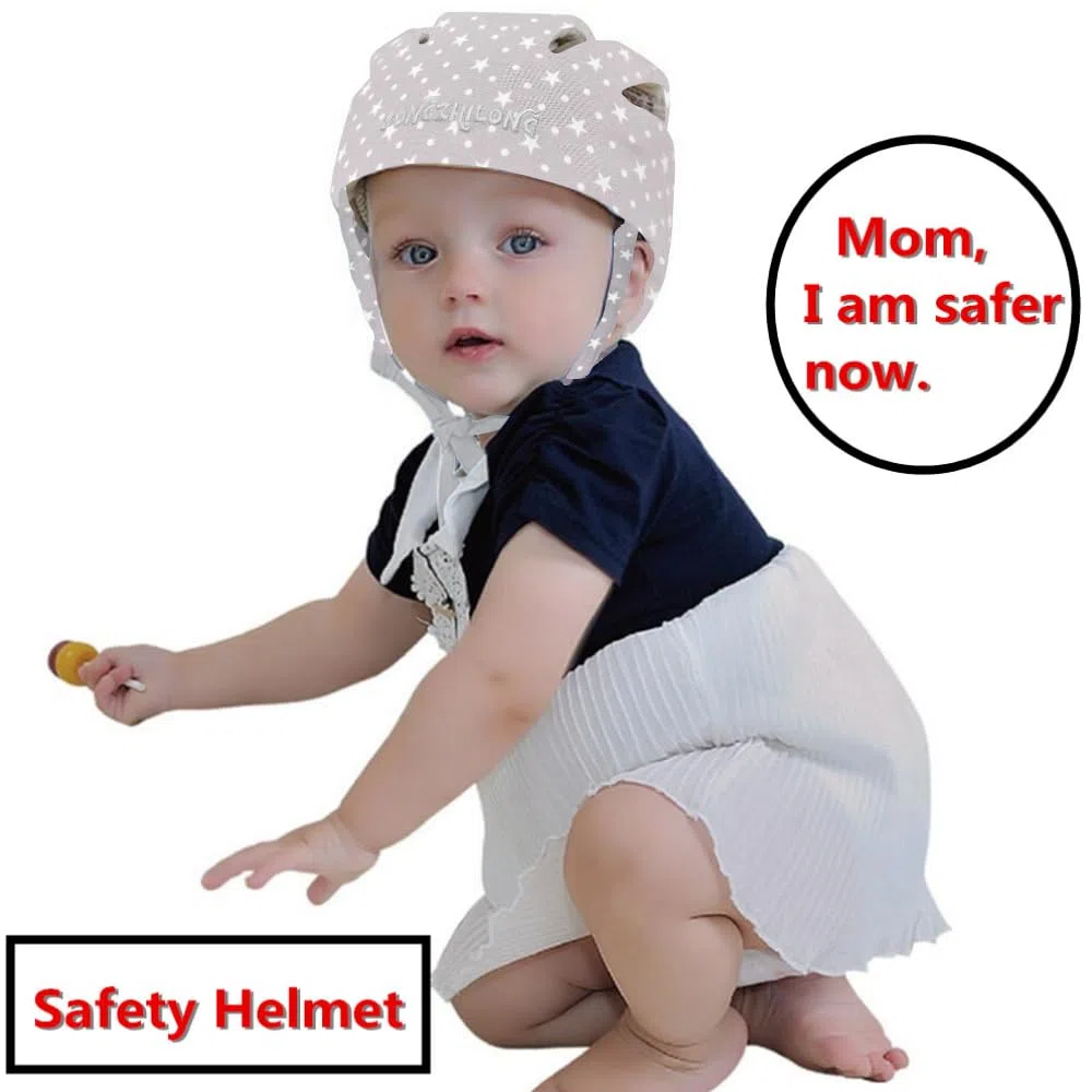Verstellbarer Baby-Kopfschutz, Babyhelme für Krabbeln, Wandern, leicht, Sicherheit, Babyhelm, Springen, Laufen, atmungsaktiv, Baby-Essentials, Kleinkindhelme, 6-24 Monate